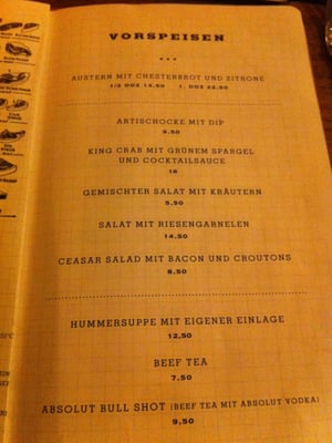 Menu photo 5 Zum Goldenen Kalb Munich, BY Menu photo 5 Zum Goldenen Kalb Munich, BY