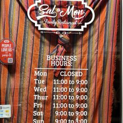 Sal-o-Mon - Mexican food sign