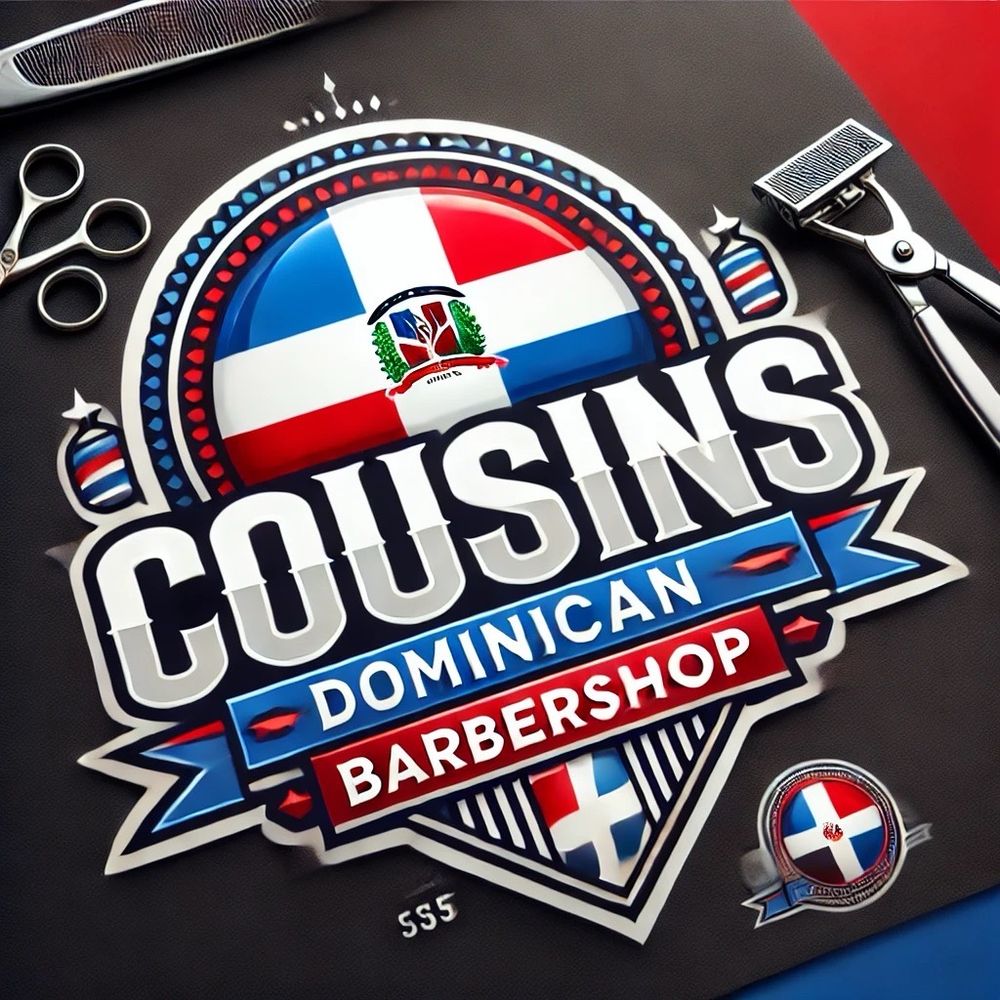 Cousins Dominican Barbershop Logo