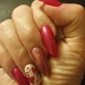 Blue Sky Nails - Yep, they did it again! Obsessed with my Valentines nails. Ann is so creative and loves to have fun with the holiday nails!! - Nail Salons Near Me - Saratoga, California Blue Sky Nails - Yep, they did it again! Obsessed with my Valentines nails. Ann is so creative and loves to have fun with the holiday nails!! - Nail Salons Near Me - Saratoga, California