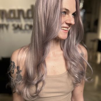 Fernanda's Beauty Salon - Pastel lavender hair - Hair Salons Near Me - Somerville, Massachusetts Fernanda's Beauty Salon - Pastel lavender hair - Hair Salons Near Me - Somerville, Massachusetts