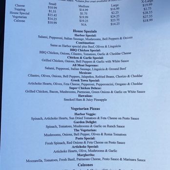 Harbor Pizza - 4/13/2021. Menu 1 - Pizza Near Me - El Granada, California Harbor Pizza - 4/13/2021. Menu 1 - Pizza Near Me - El Granada, California