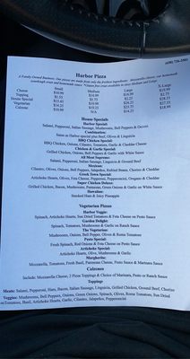 Menu photo 1 Harbor Pizza El Granada, CA Menu photo 1 Harbor Pizza El Granada, CA