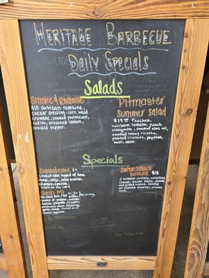 Menu photo 7 Heritage Barbecue San Juan Capistrano, CA
