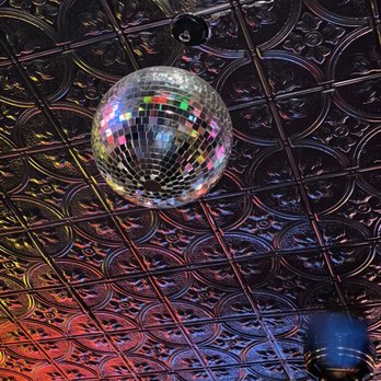Richard's Bar - a disco ball hanging from the ceiling - Dive Bars Near Me - Chicago, Illinois Richard's Bar - a disco ball hanging from the ceiling - Dive Bars Near Me - Chicago, Illinois