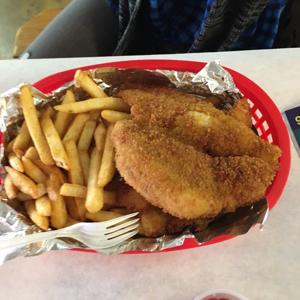 Sauce & Toss Convenience - Fried catfish and fries lunch special for $6!! - Seafood Near Me - Richmond, Virginia