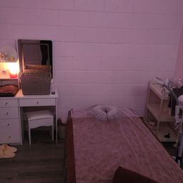 The treatment room for lymphatic massage The treatment room for lymphatic massage