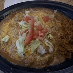 Star Bar - Cheese enchilada plate