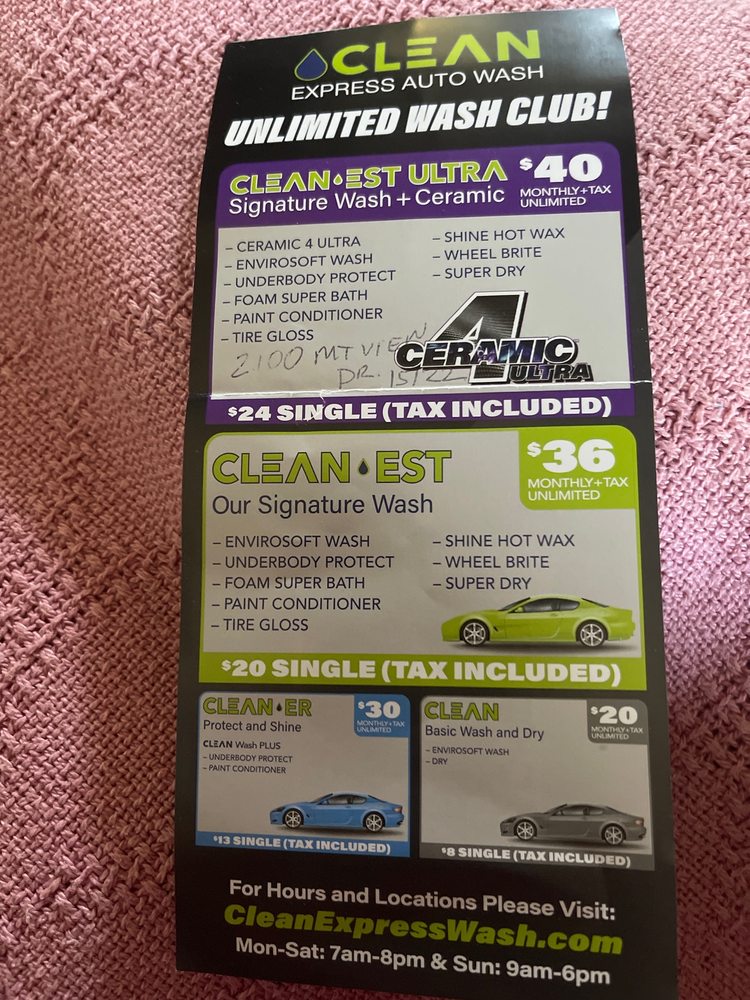 CLEAN EXPRESS AUTO WASH WEST MIFFLIN Updated September 2024 2100