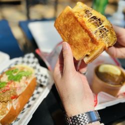 Jolene's - Airport - Buttah Lobster Roll & Birria Cheese Melt w/ Consomme