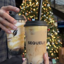 Mango coconut crema and milk tea creme brulee Mango coconut crema and milk tea creme brulee