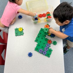 St George's Preschool - Making creations at Friday STEAM Quest.