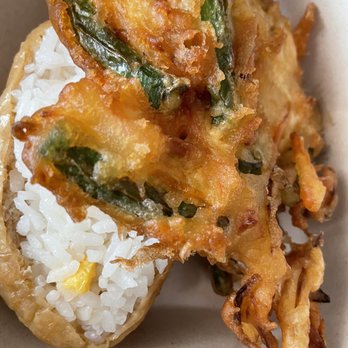 Blossom's Okazuya - Cone sushi with egg & veggie temp - Japanese Near Me - Kailua, Hawaii