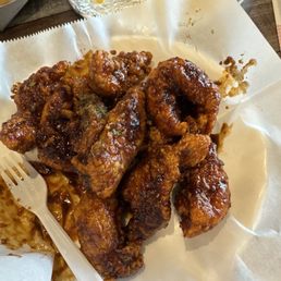 Bbq chicken tenders and corn cheese Bbq chicken tenders and corn cheese