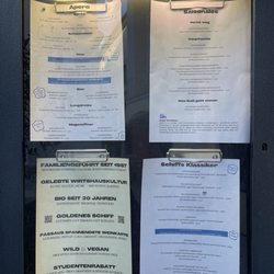 Goldenes Schiff - Menu
