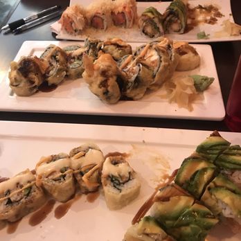 I M Sushi - Tiffany roll, special dragon, crazy, tempura eel roll - Sushi Bars Near Me - Newport, Rhode Island