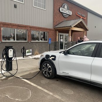 Invictus Brewing - Charging up the EV while having a beer and food - Breweries Near Me - Blaine, Minnesota Invictus Brewing - Charging up the EV while having a beer and food - Breweries Near Me - Blaine, Minnesota
