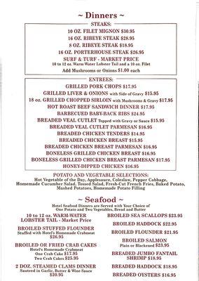 Menu photo 8 Port Clinton Hotel Port Clinton, PA Menu photo 8 Port Clinton Hotel Port Clinton, PA