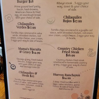 Mama's Egg House - Menu - Breakfast & Brunch Near Me - Idyllwild, California