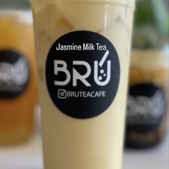 Bru Tea Cafe - Jasmine milk tea - Bubble Tea Near Me - Elk Grove, California Bru Tea Cafe - Jasmine milk tea - Bubble Tea Near Me - Elk Grove, California