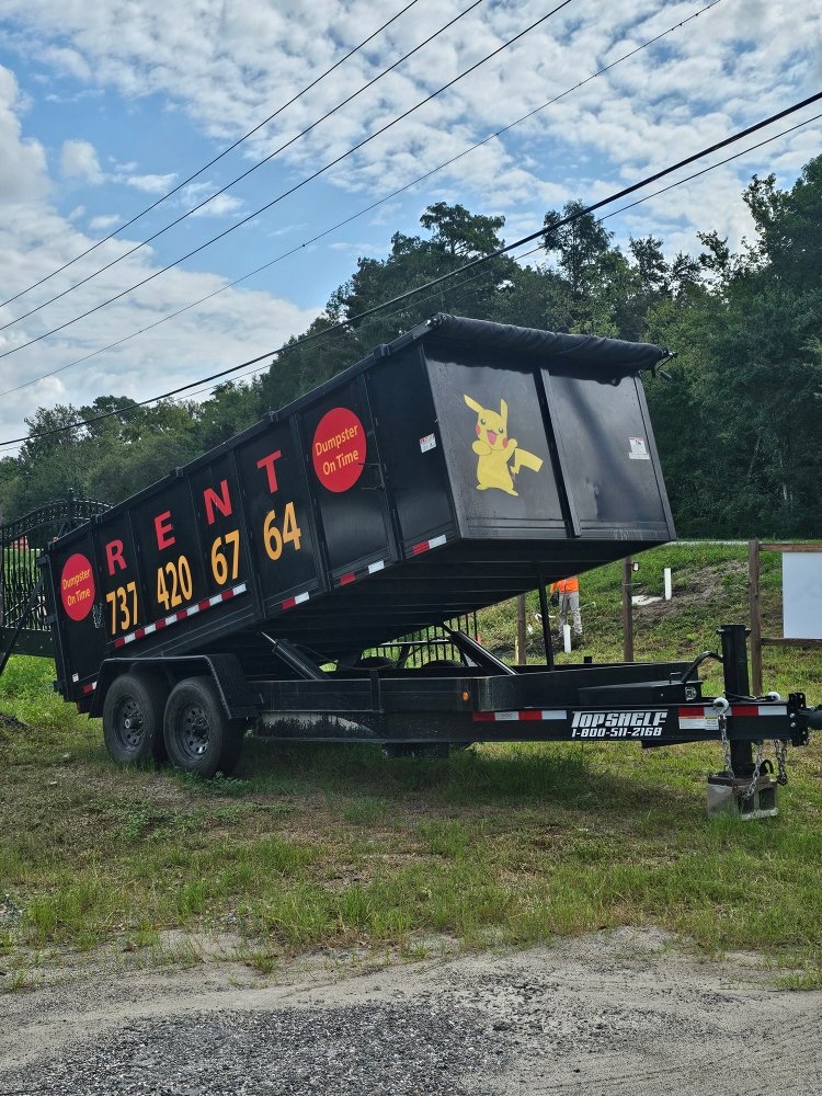 Slide of Dumpster On Time