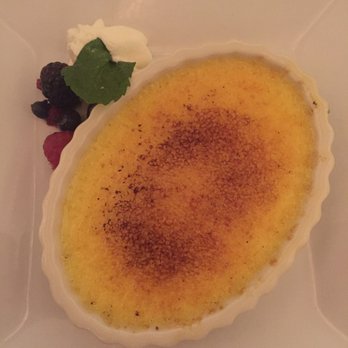 Cielo - Crème brûlée! I give this a four out of five stars. The custard was a bit watery, but the top was perfectly toasted. - Seafood Near Me - Cabazon, California Cielo - Crème brûlée! I give this a four out of five stars. The custard was a bit watery, but the top was perfectly toasted. - Seafood Near Me - Cabazon, California