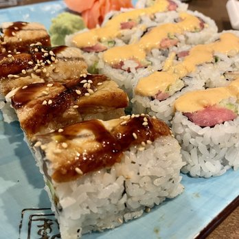 Yirasai Sushi & Cafe - Godzilla Roll and Spicy Tuna Roll - Sushi Bars Near Me - Potomac, Maryland Yirasai Sushi & Cafe - Godzilla Roll and Spicy Tuna Roll - Sushi Bars Near Me - Potomac, Maryland