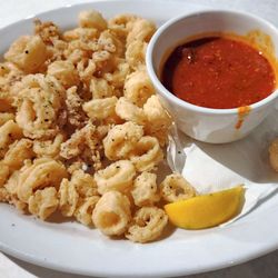 The Black Molly Grill - Calamari, $12.99. Fantastic. Tender & seasoned well.