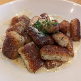 That pile of gnocchi about 6 inches across. $29 with tax and tip. Tasty for sure. That pile of gnocchi about 6 inches across. $29 with tax and tip. Tasty for sure.
