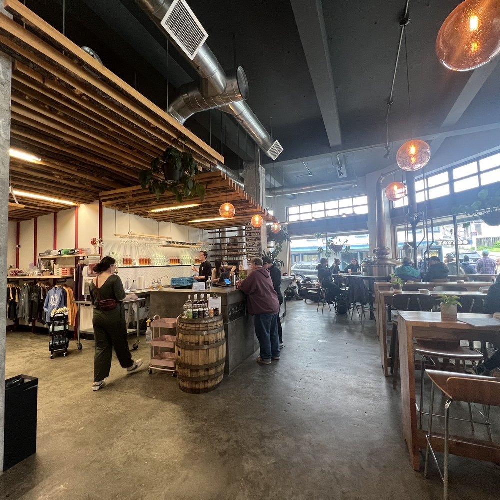 Amalga Distillery - Interior seating and bar area - Distilleries Near Me - Juneau, Alaska