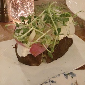 The Dearborn - Radish Toast. The Dearborn, Chicago. - New American Near Me - Chicago, Illinois