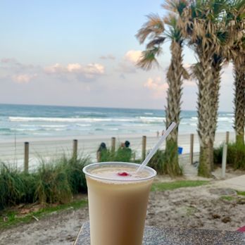 Crabby's Oceanside - Pina colada with a view - Seafood Near Me - Daytona Beach, Florida Crabby's Oceanside - Pina colada with a view - Seafood Near Me - Daytona Beach, Florida