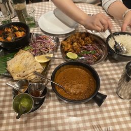 Prawn pathia, Black House Daal, Dishoom Chicken Tikka Prawn pathia, Black House Daal, Dishoom Chicken Tikka