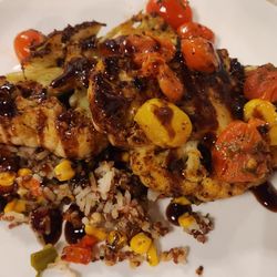 The South Street Grille - cauliflower steak - unique vegetarian dish!