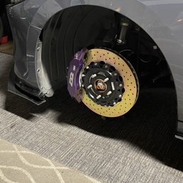 Big brake installation Big brake installation
