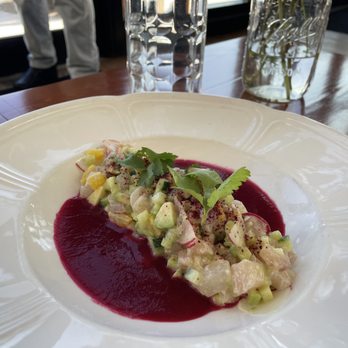 Cindy's Rooftop - striped bass aguachile - New American Near Me - Chicago, Illinois