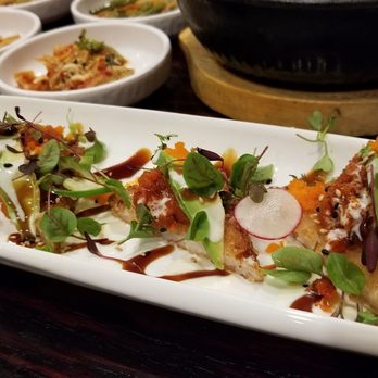 Oiso - Crispy rice and salmon appetizer - Japanese Near Me - Cary, North Carolina Oiso - Crispy rice and salmon appetizer - Japanese Near Me - Cary, North Carolina