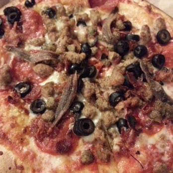 MOD Pizza - 11" pizza with #2 toppings; plus anchovies, bacon, garlic, and olive. - Pizza Near Me - Irvine, California MOD Pizza - 11" pizza with #2 toppings; plus anchovies, bacon, garlic, and olive. - Pizza Near Me - Irvine, California
