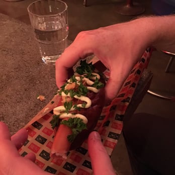 100 Dogs - Hot dog with exotic condiments - Cocktail Bars Near Me - Helsinki, 18 100 Dogs - Hot dog with exotic condiments - Cocktail Bars Near Me - Helsinki, 18