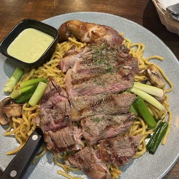 OMELI Kitchen - Rib Eye Garlic Noodles - Vietnamese Near Me - Fullerton, California