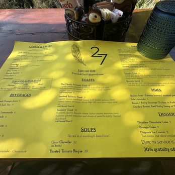 Cafe on 27 - Menu - 3/2026 - Breakfast & Brunch Near Me - Topanga, California Cafe on 27 - Menu - 3/2026 - Breakfast & Brunch Near Me - Topanga, California