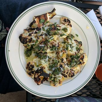 Swan Dive - Grilled cauliflower with a tart vinaigrette and capers is my new summer love - Pizza Near Me - Rochester, New York Swan Dive - Grilled cauliflower with a tart vinaigrette and capers is my new summer love - Pizza Near Me - Rochester, New York