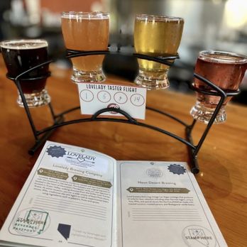 Lovelady Brewing Company - Beer flight - Breweries Near Me - Henderson, Nevada