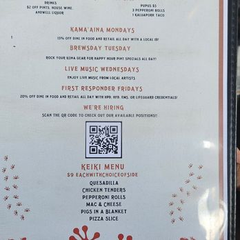 Kona Brewing - Specials menu - Pubs Near Me - Honolulu, Hawaii