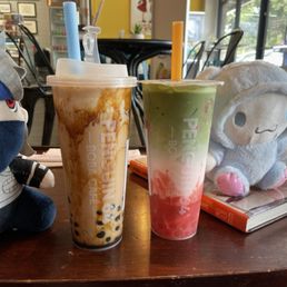 Dirty Brown Milk Tea Strawberry Matcha Dirty Brown Milk Tea Strawberry Matcha