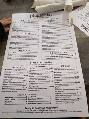 Menu photo 3 Pizzicata Carefree, AZ