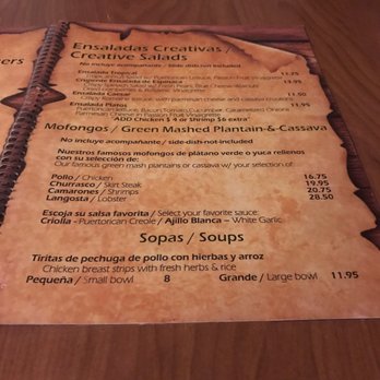 Platos - A sample of their menu - Latin American Near Me - Carolina, Puerto Rico Platos - A sample of their menu - Latin American Near Me - Carolina, Puerto Rico