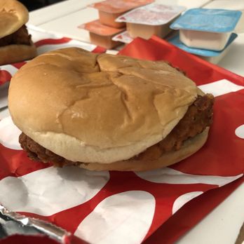 Chick-fil-A - Spicy Chicken Sandwich - Fast Food Near Me - Brea, California
