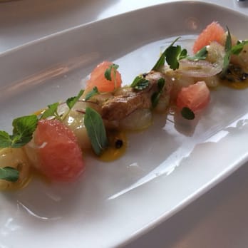 Fishing With Dynamite - Nantucket bay scallops, uni, yuzu kosho, grapefruit, passionfruit, Thai basil - Seafood Near Me - Manhattan Beach, California