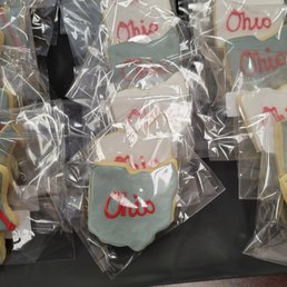 Custom cut out cookie, they look beautiful, they taste even better.